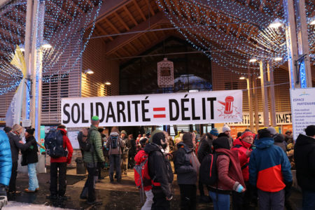 Maraude solidaire, Montgenèvre, 15 mars 2019.