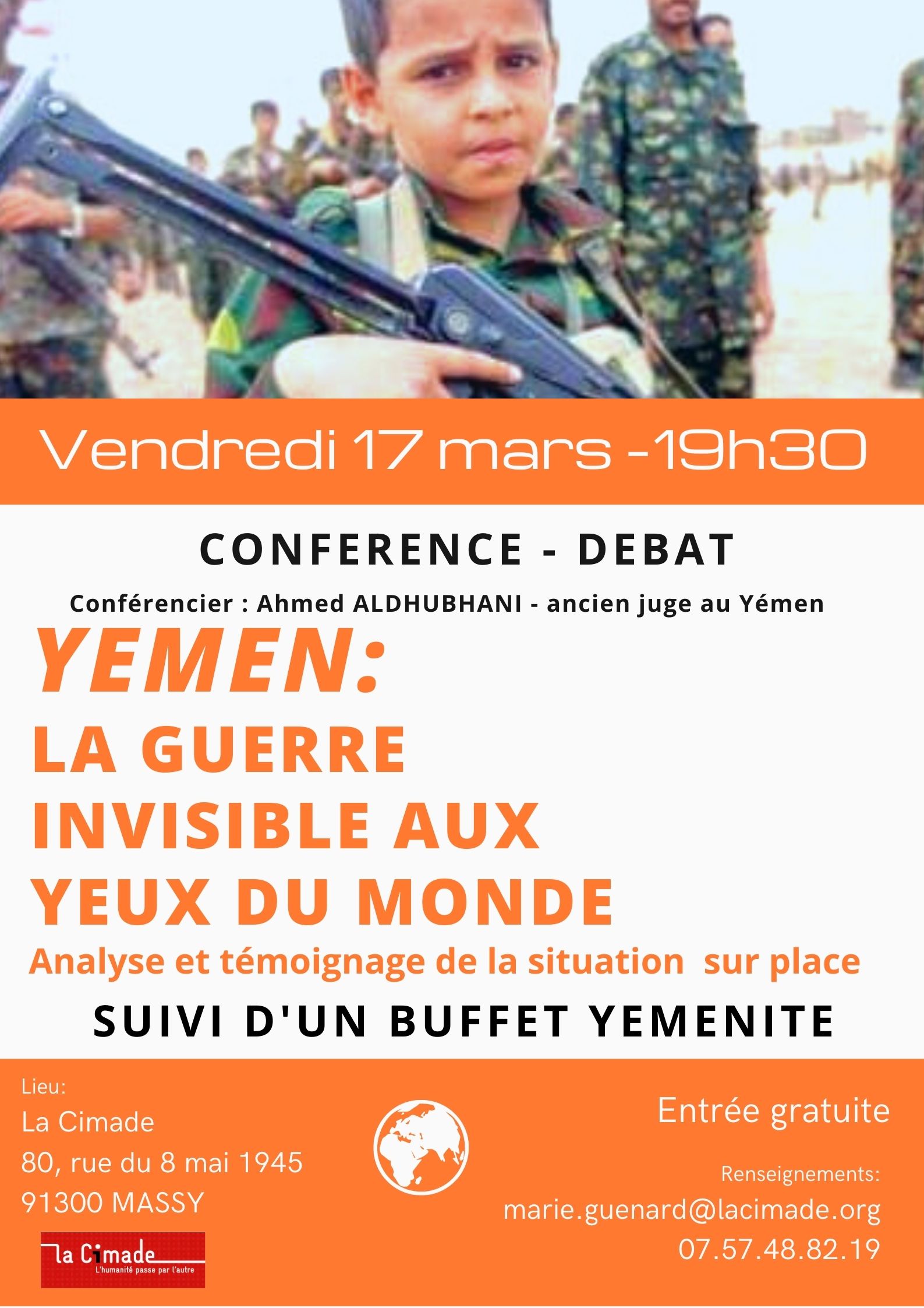 Conférencedébat Yémen la guerre invisible aux yeux du monde La